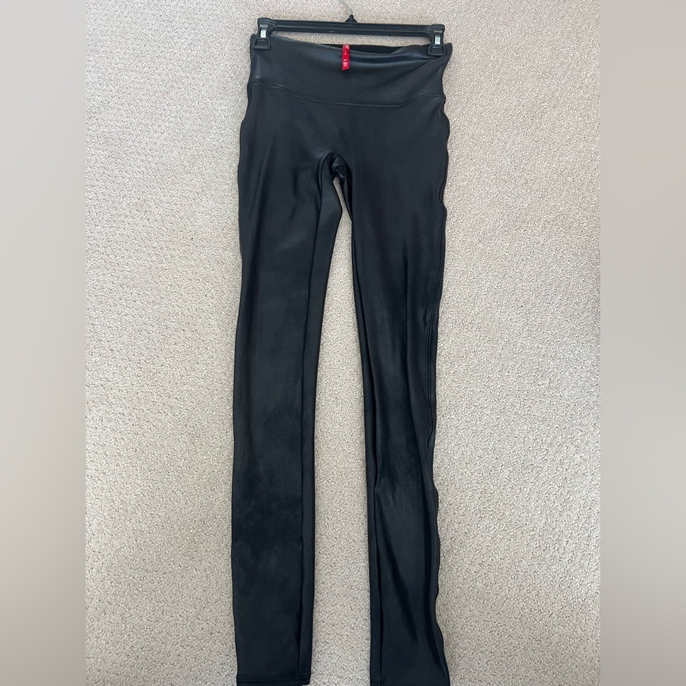 Spanx Faux black leather leggings